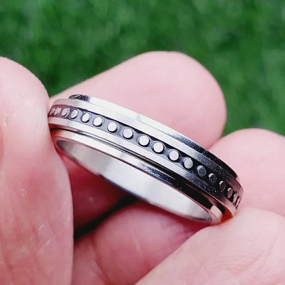 Stainless Steel Fashion Spinner Ring for Men/Women, AAAQL1059 - Picture 1 of 12